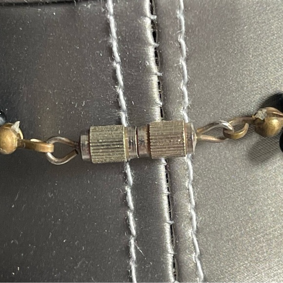 Vintage Rice Pearls & Black Beaded Necklace - Picture 4 of 7